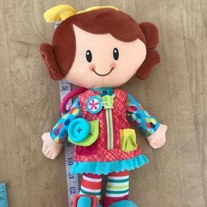 Playskool toddler plush play and discover doll with stroller/seat hook